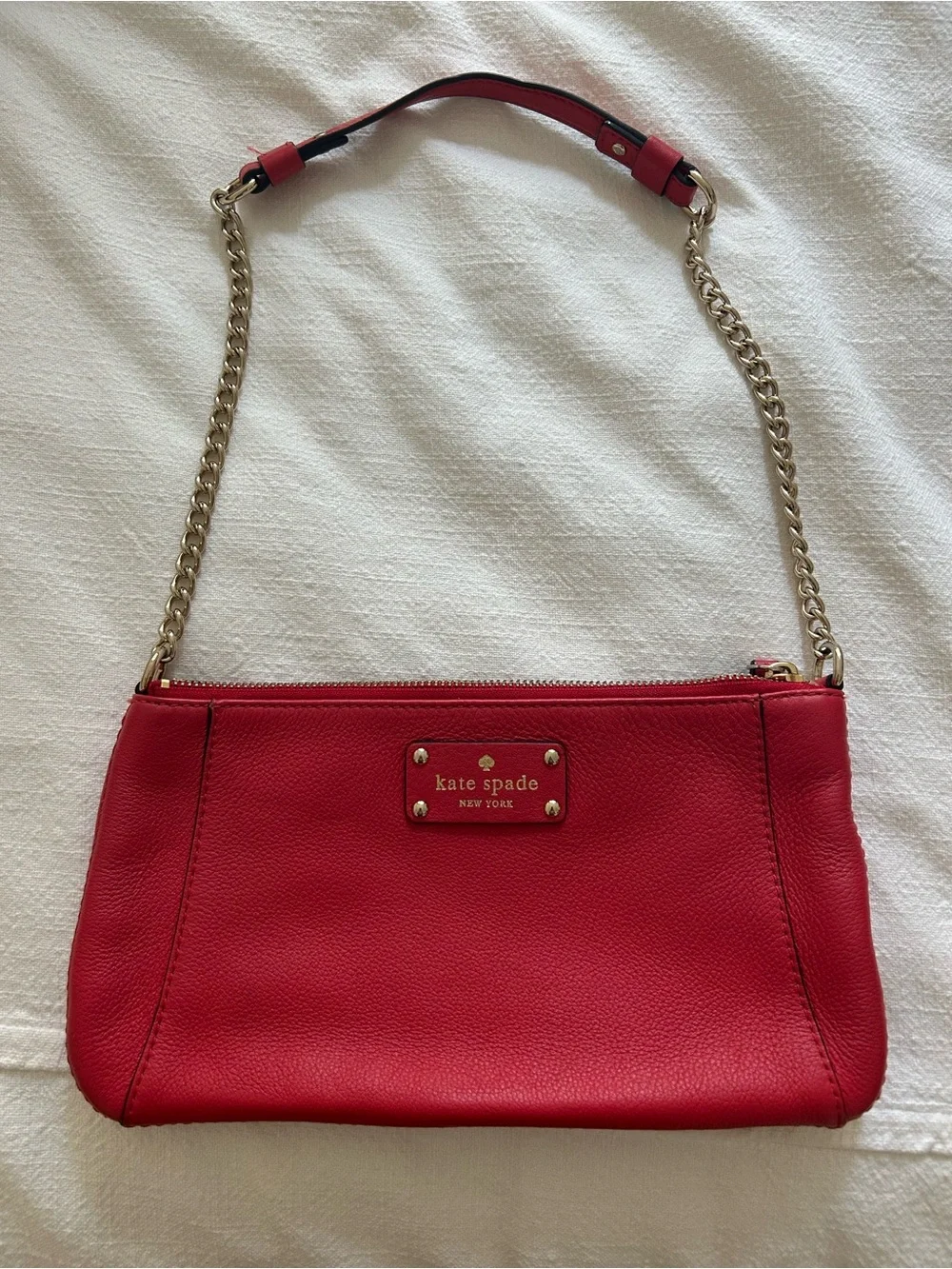 Kate Spade Red Leather Shoulder Bag